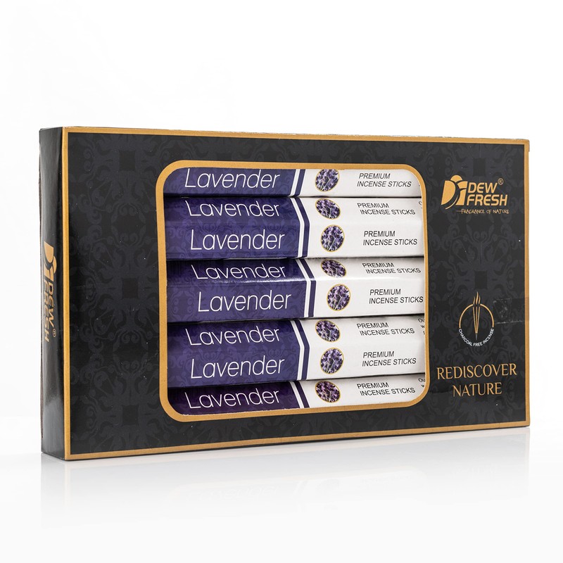 Dew Fresh Natural Incense Sticks, Set of 125 Sticks (25
