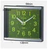 Rhythm Citizen 4RL434-008 Alarm Clock, Radio-controlled Clock, Analog, Easy to