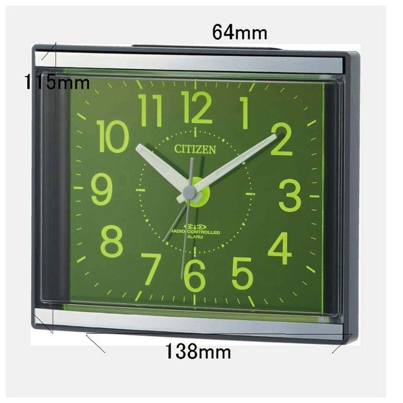Rhythm Citizen 4RL434-008 Alarm Clock, Radio-controlled Clock, Analog, Easy to