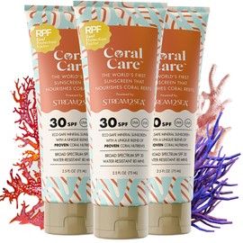 STREAM 2 SEA Stream2Sea Coral Care - Protector Solar Fps 30 Seguro Para Arrecifes, Tamaño De Viaje - El Primer Protector Solar Mineral Natural...     