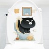 Fujitoya Toilet Wall Decor, Plants, Cats, Scandinavian Wall Decor, DIY,