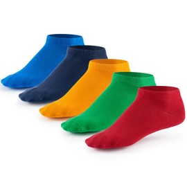 5 or 10 pairs of trainer socks by Mat & Vic's Cotton classic black white jeans blue grey green red pink purple brown beige colourful 35 / 36 / 37 / 38 / 39 / 40 / 41 / 42 / 43 / 44 / 45 / 46 / 47 / 48 / 49 / 50. (Cotton Classic Snealer Socken) - Funny co