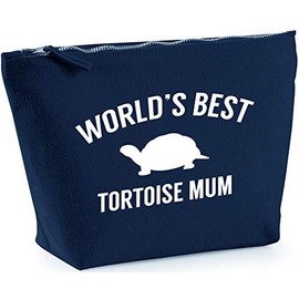 Hippowarehouse Worlds best tortoise mum printed make up cosmetic wash bag 18x19x9cm