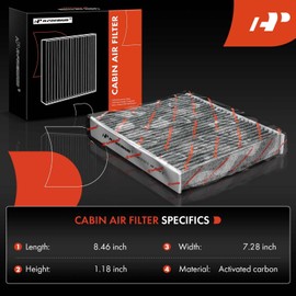 A-Premium - Filtro de aire de cabina de 3 piezas con carbón activado compatible con Lexus, Toyota, modelos Mazda, Avalon, Camry, Highlander, Corolla, RAV4, Prius, ES300h, NX250, RX350, RX450h - Repuesto # CF12157