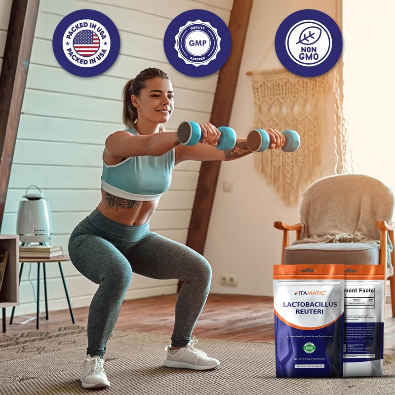 Vitamatic Lactobacillus Reuteri Probiotic Powder - Digestive Health Support -