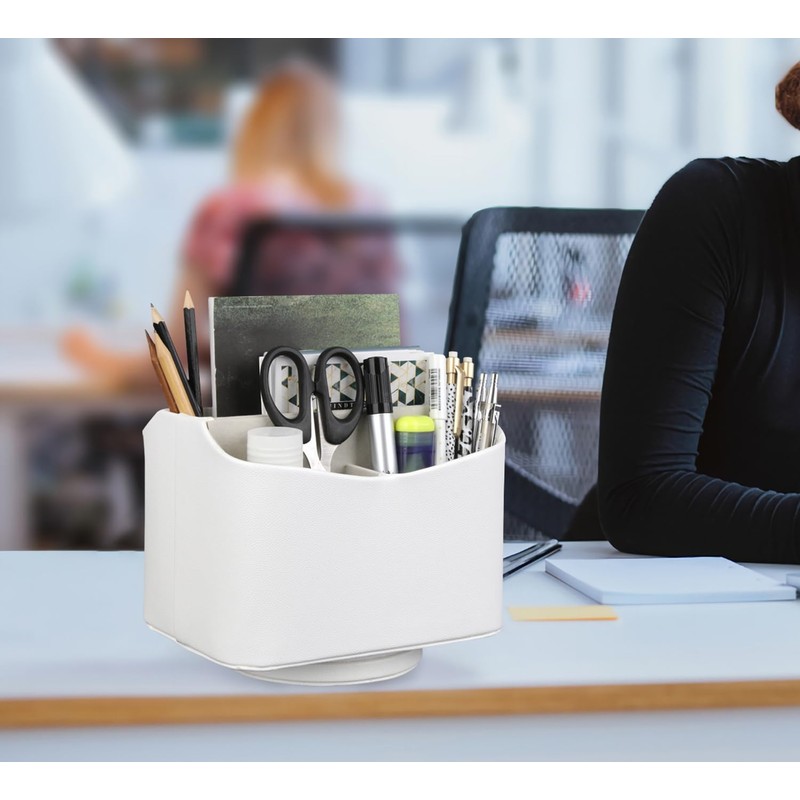 HofferRuffer Spinning Remote Control Holder, Remote Caddy, 360 Degrees Rotatable