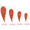 UUYYEO 200 Pcs Snowman Carrot Nose Buttons Carrot Shaped Noses