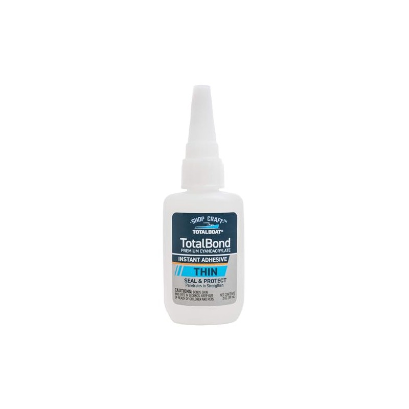 TotalBoat Thin CA Glue - TotalBond Cyanoacrylate Super Glue Adhesive