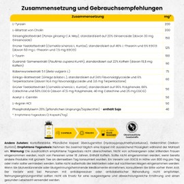 ONIT Premium Nootropic for Concentration and Memory, Increase Your Cognitive Performance, Plant Extracts + Amino Acids + Phospholipids, Vegan, Gluten Free