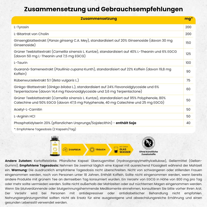 ONIT Premium Nootropic for Concentration and Memory, Increase Your Cognitive