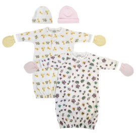 UD_Newborn Baby Girls 6 Piece Gown Set Nc_0775