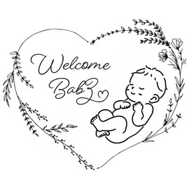 tuzuru Maternity Photo Belly Paint Stickers Body Paint Stickers Tattoo Stickers with Practice Stickers and Application Instructions Included (ZQ)