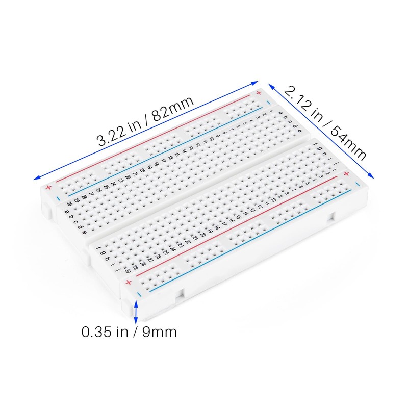 ELEGOO 6PCS 400 Points Breadboard Kit Solderless Breadboards for Arduino