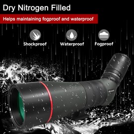 Astromania 16-48x65AE 45 Degree Angled Spotting Scope with Tripod, Carry Bag, Scope for Camping Bird Watching Wildlife Scenery