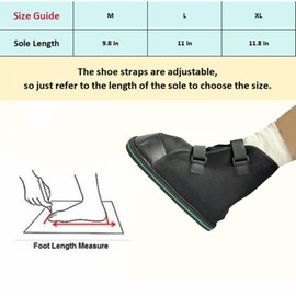 Aylashine Post-op Shoe, Medical Boot, Adjustable Walking Shoe with Magic Sticks, Recovery Shoe for Post-surgery,Broken Foot or Toe, Unisex, Easy to Wear, for Summer (M)