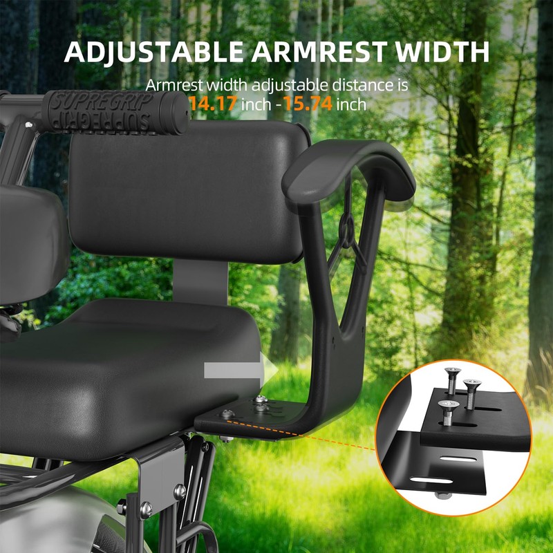 Rear Child Bike Seat for Family Rides – Adjustable Backrest,