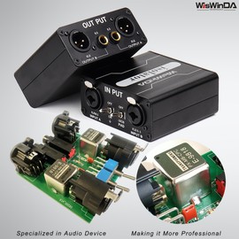 XLR Ground Loop Isolator Hum Eliminator for Home Stereo System/Speaker/Car Audio/Car Kit/Audio Player (Eliminate The Buzzing Noise) (XLR-Dual Channel Stereo)