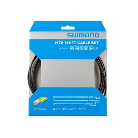Shimano MTB Optislick Derailleur Cable and Housing Set, Black