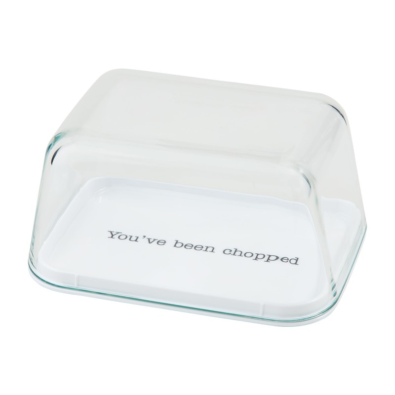 Mud Pie Cutting Board Container, Clear