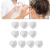 10pcs Replacement Earbud Silicone Cone Shaped Earbud Tips Set for