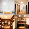 Battery Operated Motion Sensor Ceiling Light with Remote, 3 Color,