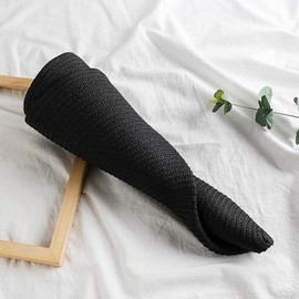 Dremokay Strandhut mit breiter Krempe, für Damen, großer Strohhut, UV-Schutz, faltbar, Sonnenschutz, Sommerhut, 70 cm, Schwarz , Einheitsgröße