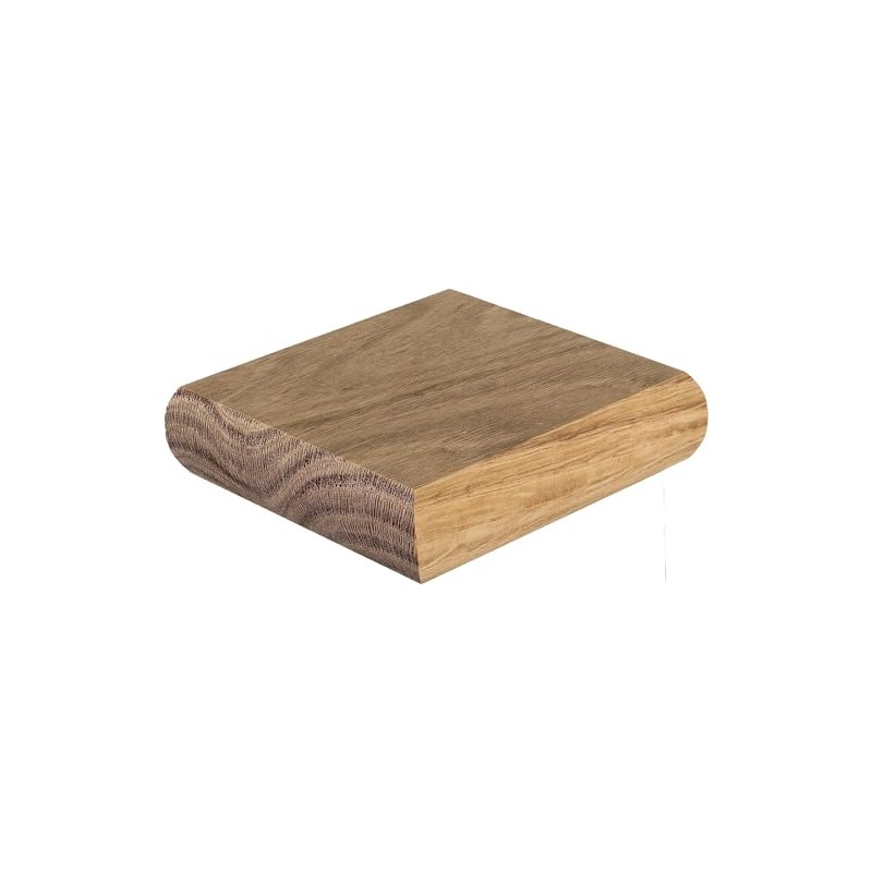 Blueprint Joinery Cambridge Oak Flat Newel Cap 102x102x27mm, Full Stair