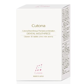 Cutona Mouthpiece Cleaning Agent, Dent Wash, Retainer, 30 Tablets, Made in Japan (30 Tablets)