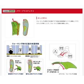 Asimaru PN83 Walking Insole, 3.4 inch (1 cm) Size Ag Formulated Sponge, Bunions, Shock Absorption, Deodorizing, Antibacterial, Arch Correction, Balance Up, Trekking, Green, green