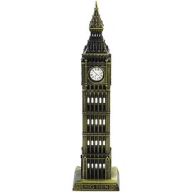 Vaguelly Big Ben Clock Tower Statue Architecture England Big Ben Tower Model Collectible Figurine Tourism Souvenir Desktop Decoration