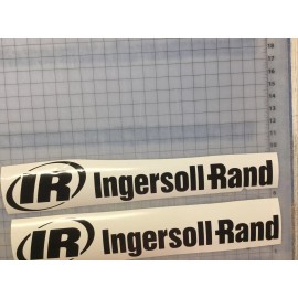 Ingersoll Rand 1-set Of Solid Black IR Ingersoll Rand Air Compressor Bobcat Decal Sticker Set