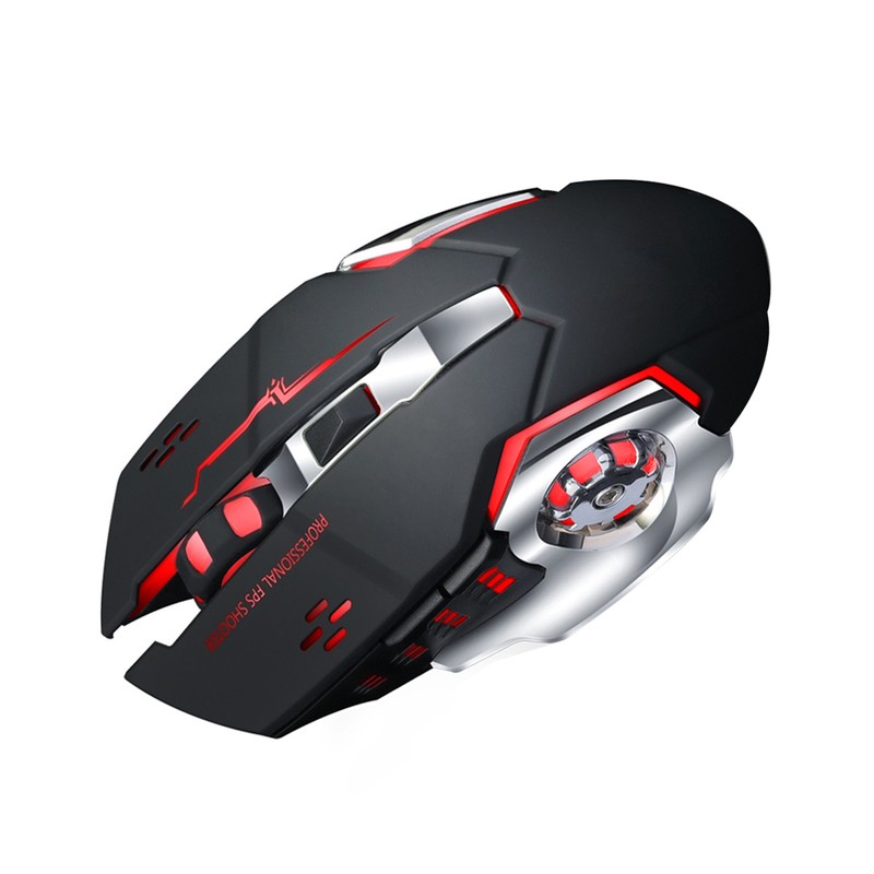 Thunder Wolf Q13 Charging Mute Wireless Mouse Gaming Business Luminous