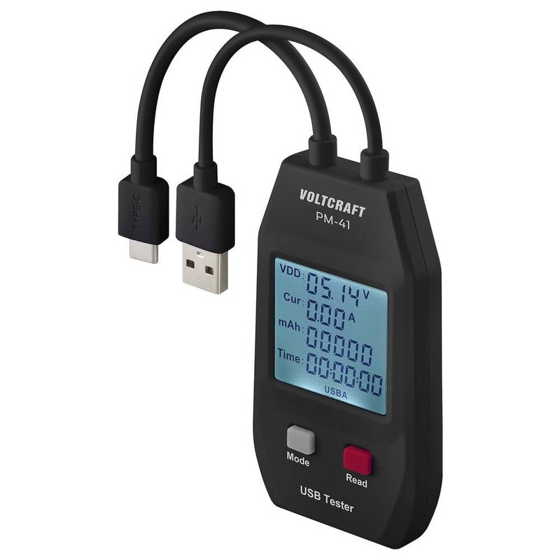 VOLTCRAFT PM-41 USB-C® und USB Typ A Tester
