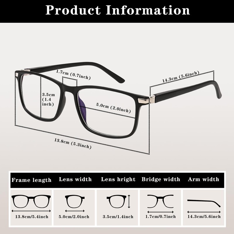 Vecien Blue Filter Glasses Computer Glasses PC Gaming Anti UV400