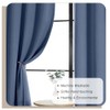 Lecloud Cortinas de cocina azul vaquero de 91 cm de
