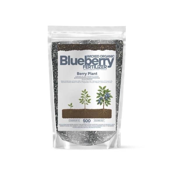 Organic Blueberry Fertilizer - Enhanced Formula for Juicy, Sweet Berries