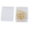 100pcs Metallic Paper Clips Golden Electroplating Process Anti Rust Paper