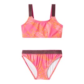 NAME IT Nkfzeria Girls' Bikini, Carmine Rose