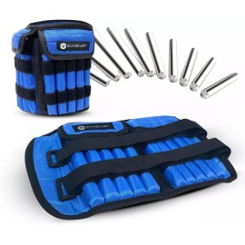 Gymenist Pair Of Adjustable Ankle Weights Can Be Adjusted Easily With Metal S...