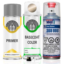 ERA Paints 1802/EAB - Gold Beige Metallic for SMART Exact Match Automotive Spray Paint Spray - Premium Kit w/ 2K 3680061 Clearcoat