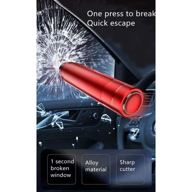 HHXS Window Breaker Seatbelt Cutter, 2 Pack Car Escape Tool