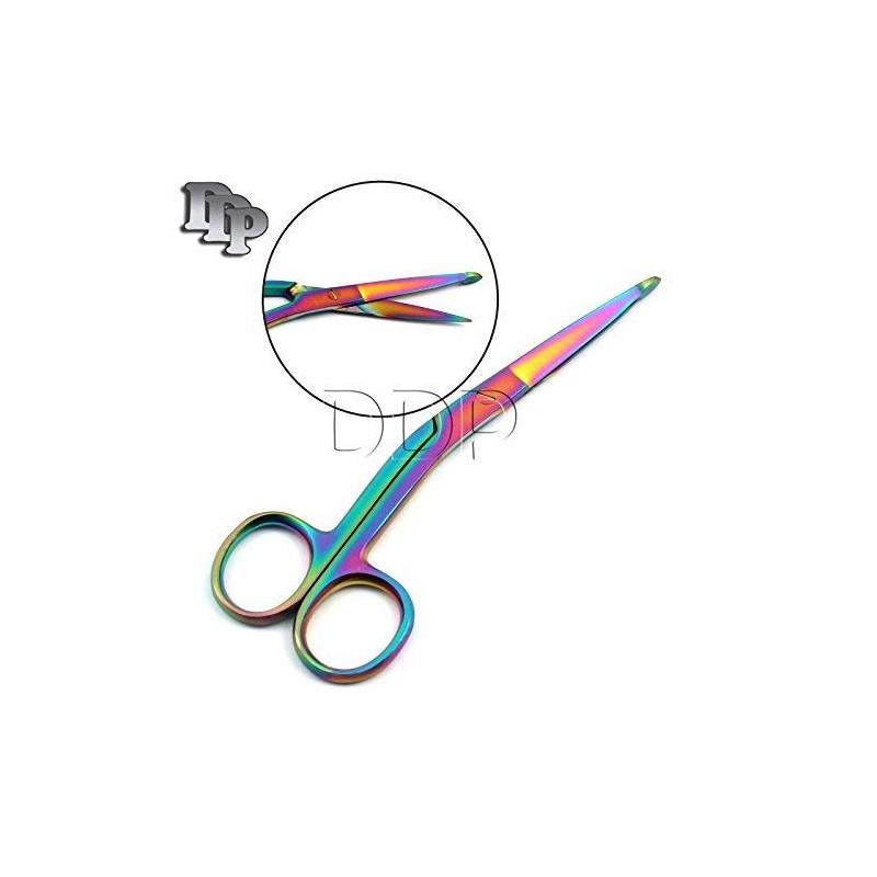 DDP MULTI TITANIUM COLOR RAINBOW KNOWLES BANDAGE SCISSORS 5 1/2"
