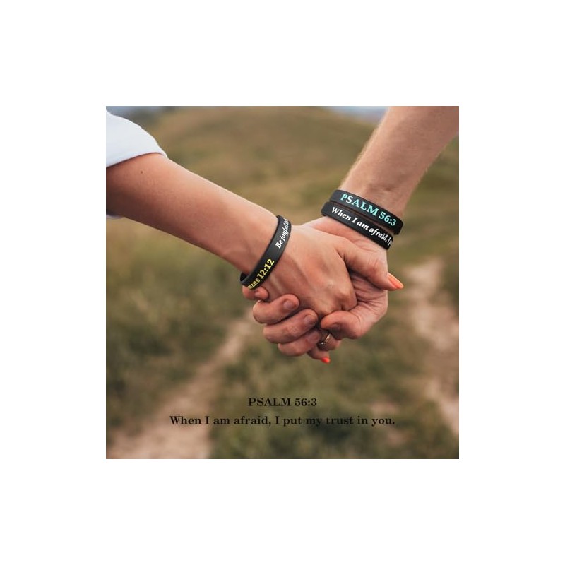 Motivational Bible Verses Rubber Bracelets for All Ages – Inspirational