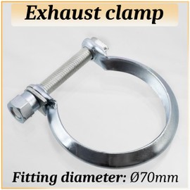 AERZETIX - C70460 - Exhaust Clamp - Compatible with Peugeot Citroën DS Fiat Toyota Ford Mazda Opel Mitsubishi Lancia Suzuki - OE numbers 9401713529, 9612645880, 9624037180