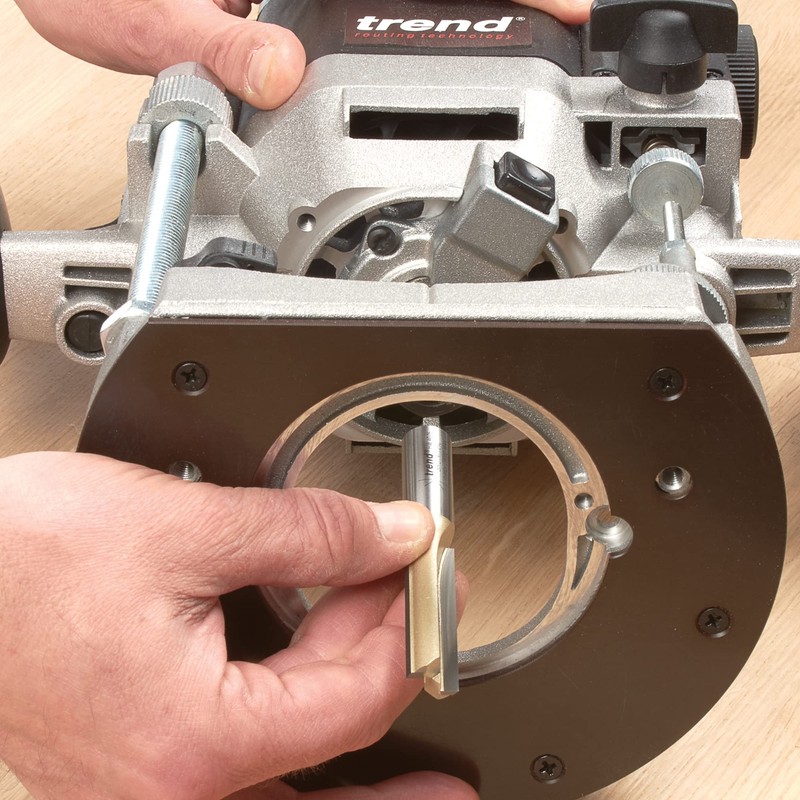 Trend Straight Two Flute Worktop Router Cutter, 1/2 Inch Shank,