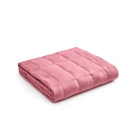 YnM Weighted Blanket,Heavy 100 Percent Oeko-Tex Certified Cotton Material, Bed Blanket for One Person of 140lbs, Ideal for Queen/King Bed (60x80 Inches, 15 Pounds, Bradied Apricot)