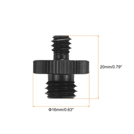 MECCANIXITY Mic Stand Adapter 1/4 Male to M10 Male Screw Thread Adapter for Microphone Stand to Camera Tripod Mount Adapter