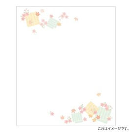 Kamiiso No.3019 Kimono Kimono Kimono Kaishi, Genjika in Spring and Autumn, 6.9 x 5.7 inches (175 x 145 mm), Pack of 20