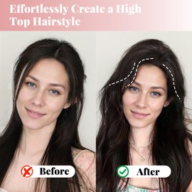 4PCS Volumizing Hair Clips, Hair Volume Clip for Fluffy Bangs, Root Clips for Curly Hair Volume Easy High Crown Volumizer Tool for a Natural Puffy Lazy and Seamless Hairstyle Without Damaging Hair