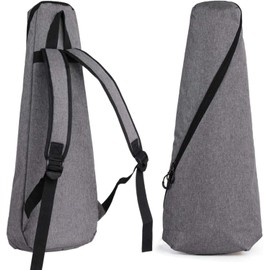 cobalt planet Ukulele Backpack Ukulele Case Reversible 21/23 inch Soprano Size Ukulele Case with Protective Cushion (21/23 inch, Gray)